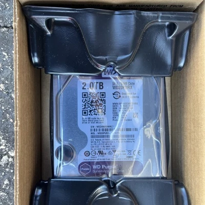 WD WD20PURX Purple 2TB Surveillance 3.5" Hard Disk Drive Class SATA SATA 6 Gb/s - Image 1 of 4