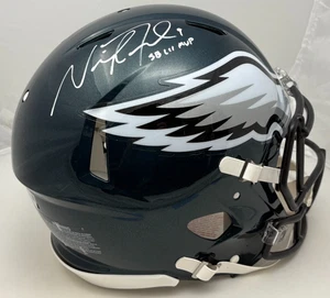 Nick Foles Signed Eagles Speed Authentic F/S Helmet SB LII MVP Insc PSA COA 084 - Picture 1 of 7