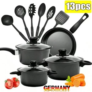 13 teiliges Topfset Induktion Antihaft Kochtopf Set|induktions Küche Töpfe Set - Bild 1 von 18