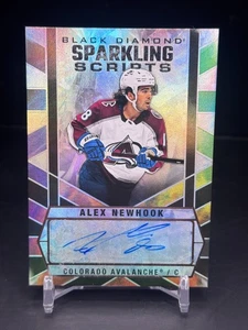Upper Deck 2022-23 Black Diamond - Alex Newhook - Sparkling Scripts Auto #SC-AN - Foto 1 di 2