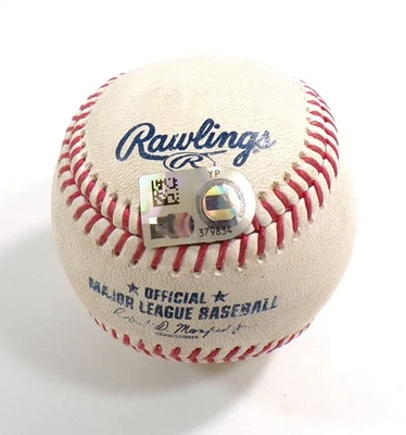 9-17-24 D-Backs @ Rockies Game Used Baseball Eugenio Suarez/Ryan Feltner COA - Image 1 of 4