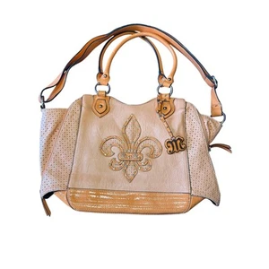 Miss me orange faux leather embellished purse cowgirl country western rodeo - Picture 1 of 8