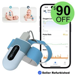 Oxímetro de pulso infantil neonatal monitor de sueño para bebé aplicación gratuita e informe de PC - Imagen 1 de 12