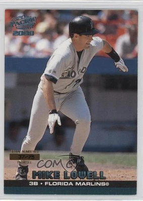 Mike Lowell Pacific Platinum Blue 37/75 2000 #181 0f6 Foto 1 de 3