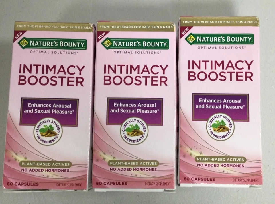 Nature's Bounty Optimal Solutions Intimacy Booster 临床展示 3 包 — 第 1/4 张图片