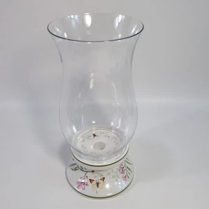 LENOX - Butterfly Meadow Hurricane 12" Pillar/Taper Candle Holder - Discontinued - Picture 1 of 8