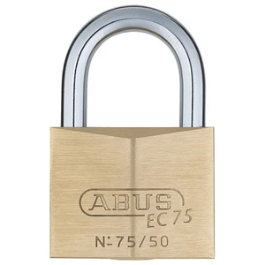 ABUS 75/50 KA Keyed Padlock,1 7/64 in,Square,Gold 3TMU1 - Picture 1 of 1
