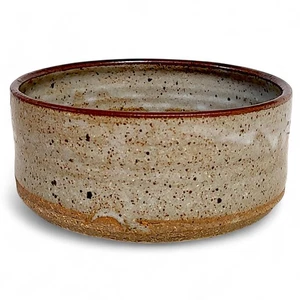 Ciotola ceramica artistica smaltata maculata arenaria 2,5"x 6" - Foto 1 di 12