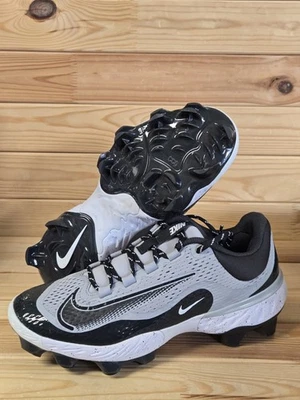 Chuteira de beisebol Nike Alpha Huarache Elite 4 MCS cinza preta FD6221-002 masculina 11.5 - Imagem 1 de 4