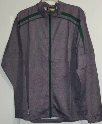 Chaqueta cortavientos Holloway gris y verde Raider ligera cremallera completa para hombre M nueva con etiquetas Foto 1 de 4