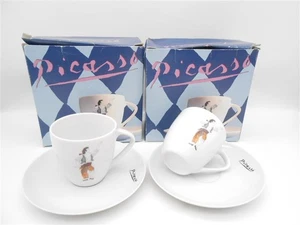 2x Pablo Picasso Kollektion Kaffeetasse Espresso Tasse Madrid 2005 /R18F8 - Bild 1 von 4