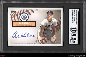 2019 Topps Brooklyn Autographs Al Kaline AUTO 11/75 SGC 9.5 MINT+ Tigers HOF - Picture 1 of 2