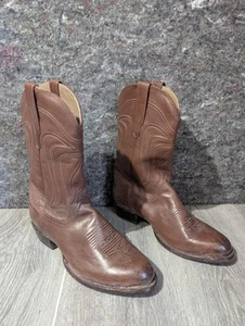Tecovas The Cartwright Western Cowboystiefel Braun Leder Herren Größe 10,5 EE Weite - Bild 1 von 7