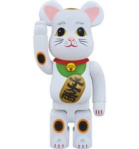 Medicom toys Bearbrick 2017 Skytree Lucky Cat White Flocked Neko 400% Be@rbrick - Picture 1 of 5