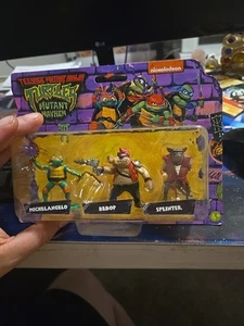 Teenage Mutant Ninja Turtles Mutant Mayhem TMNT 3-teiliges Figurenset, Playmate NEU - Bild 1 von 2