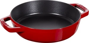 Staub Two-Handled Frying Pan Cherry Double Handle Cast Iron 40511-661 20cm - Picture 1 of 3