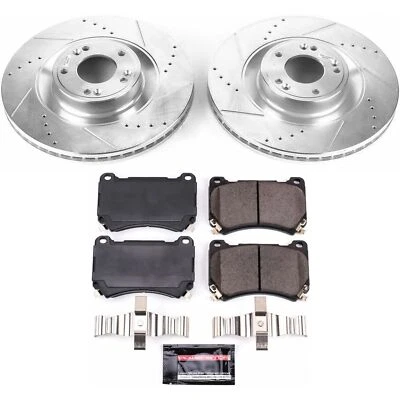 Kit de frenos de disco PowerStop - Delantero - Se adapta a Hyundai Equus 2011, Hyundai Genesis 2012 Foto 1 de 4