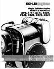 KOHLER ENGINE SERVICE MANUAL K181 K241 K301 K321 K341 REPAIR SHOP MANUAL Deere