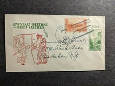 USS PENNSYLVANIA BB-38 Naval Cover 1935 NEW YEARS Cachet