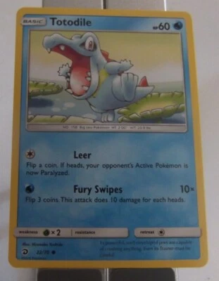 103PK22 - Totodile - 22/70 - Dragon Majesty - Common - NM - Image 1 of 2