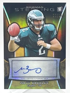 Matt Barkley 2013 Bowman Sterling Gold Refractor Autograph #BSA-MB /25 Auto G3 - Picture 1 of 2