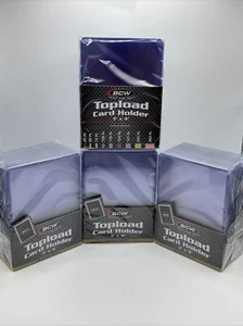 BCW 3X4 Toploaders PREMIUM 20pt Punto 4 Paquetes de 25 para Tarjetas Estándar 100 Total - Imagen 1 de 2