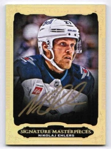 23/24 2023 ULTIMATE COLLECTION NIKOLAJ EHLERS USM-NE SIGNATURE MASTERPIECES AUTO - Picture 1 of 2