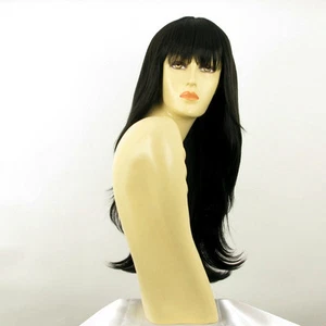 Perruque femme longue brun foncé Kenta 2 - Picture 1 of 8