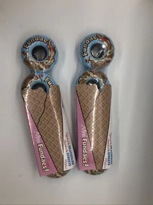 RARO Moxi Fundae Azul Cielo Paquete de 8 Ruedas Park Quad ROLLER SKATE NUEVO Látigo para Pasteles - Imagen 1 de 1