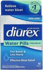Diurex Water Pills + Pain Relief - Relieve Water Bloat, Cramps, & Fatigue 42 Ct 