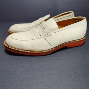Johnston Murphy Men's Vintage Penny Loafers Shoes Ivory Casual 10.5 M - Picture 1 of 10