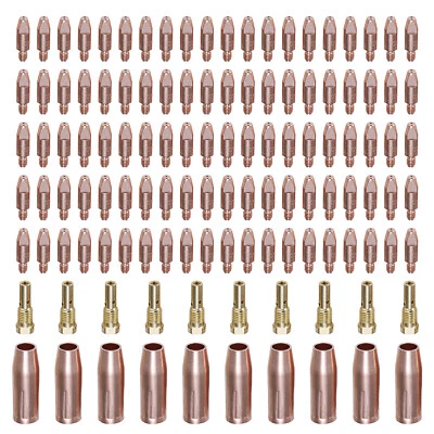 AMICO POWER MIG035-120, 100-pcs .035” Tip, 10-pcs Nozzle, 10-pcs Diffuser, For Amico MIG Gun