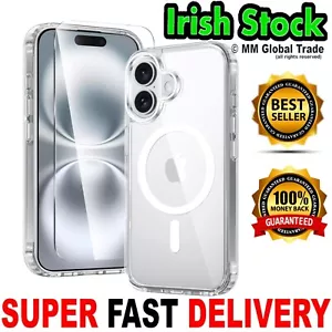 Coque Téléphone pour Apple iPhone 16 15 14 13 avec Magnet Magsafe Phone Saver Cover - Photo 1/6