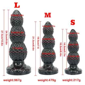 Pattern Anal Plug Anal Bead Dildos Suction Cup Butt Plug Anal Dilator Sex Toys - Picture 1 of 30