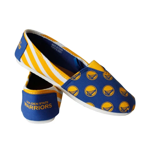 NBA Golden State Warriors Womens Canvas Stripe Shoes Basketball Cover