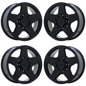 20" Chevrolet Silverado 2500 3500 Gloss Black wheels Factory OEM 5503 EXCHANGE - Picture 1 of 8