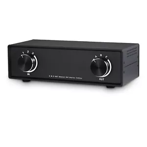 3-way Stereo XLR Balanced Audio Switcher Box HiFi Signal Sources Manual Selector - Picture 1 of 6