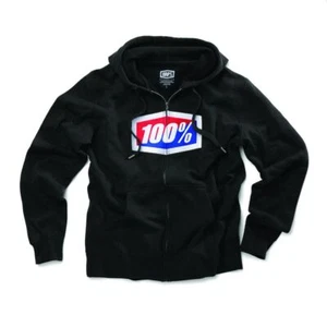 100% Official Sweatjacke Kapuzenjacke Hoodie schwarz für Motocross Enduro Fans - Bild 1 von 1