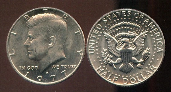 1977-D KENNEDY HALF DOLLAR (RK989) Nice coin - Image 1 of 1