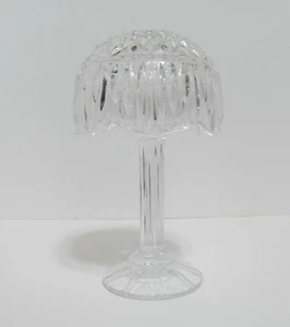 Vtg Godinger Shannon Crystal Fairy Lamp Candle Holder 8" Elegant Diamond Ribbed - Picture 1 of 12