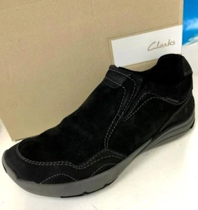 Clarks Cotrell Step On Schuh schwarz geöltes Leder Herren Freizeitschuhe US 9m - Bild 1 von 7