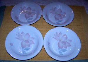 4 Pristine Discontinued 1987Mikasa Lyric CB903 Dialogue Pattern Soup Bowls #2 - Picture 1 of 3