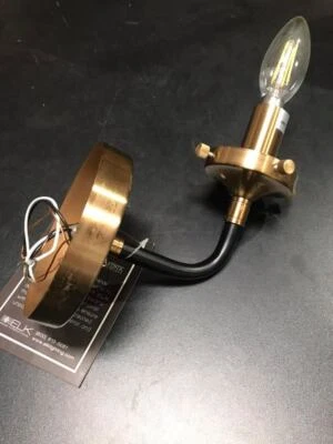 Aplique de 1 luz Elk Lighting 14430/1 negro mate/oro antiguo Foto 1 de 4