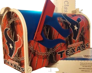 HOUSTON TEXANS CUSTOM MAiLBOX~JERSEYS~HELMETS~HATS - Picture 1 of 4