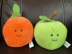 "Juguete de peluche regalo verde manzana y naranja perro mascota con chirrido 5""-6"" NUEVO - Imagen 1 de 15