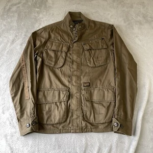 G-Star Raw Men’s Cotton Navigator Military Field Jacket Khaki Beige Size Medium - Picture 1 of 22