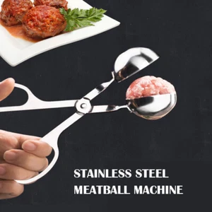 Stainless Steel Meatball Scoop Meat Baller Dough Tongs Ball Maker kitchen Tool - Picture 1 of 9