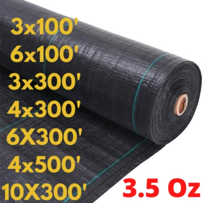 Heavy Duty Landscape Fabric 3.5 oz, Weed Barrier Garden Mat, Different Sizes - Image 1 of 4