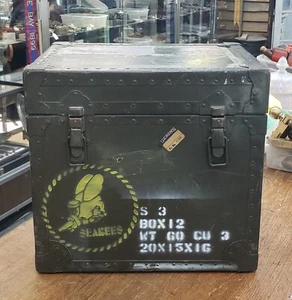Rare 1963 Seabees Naval Equipment Sea Chest Identified GA9820 - Picture 1 of 16