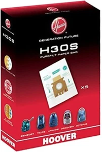 5 x HOOVER H30S Purefilt Bags for Sensory Vacuum Cleaners Genuine H30 Super - Picture 1 of 2
